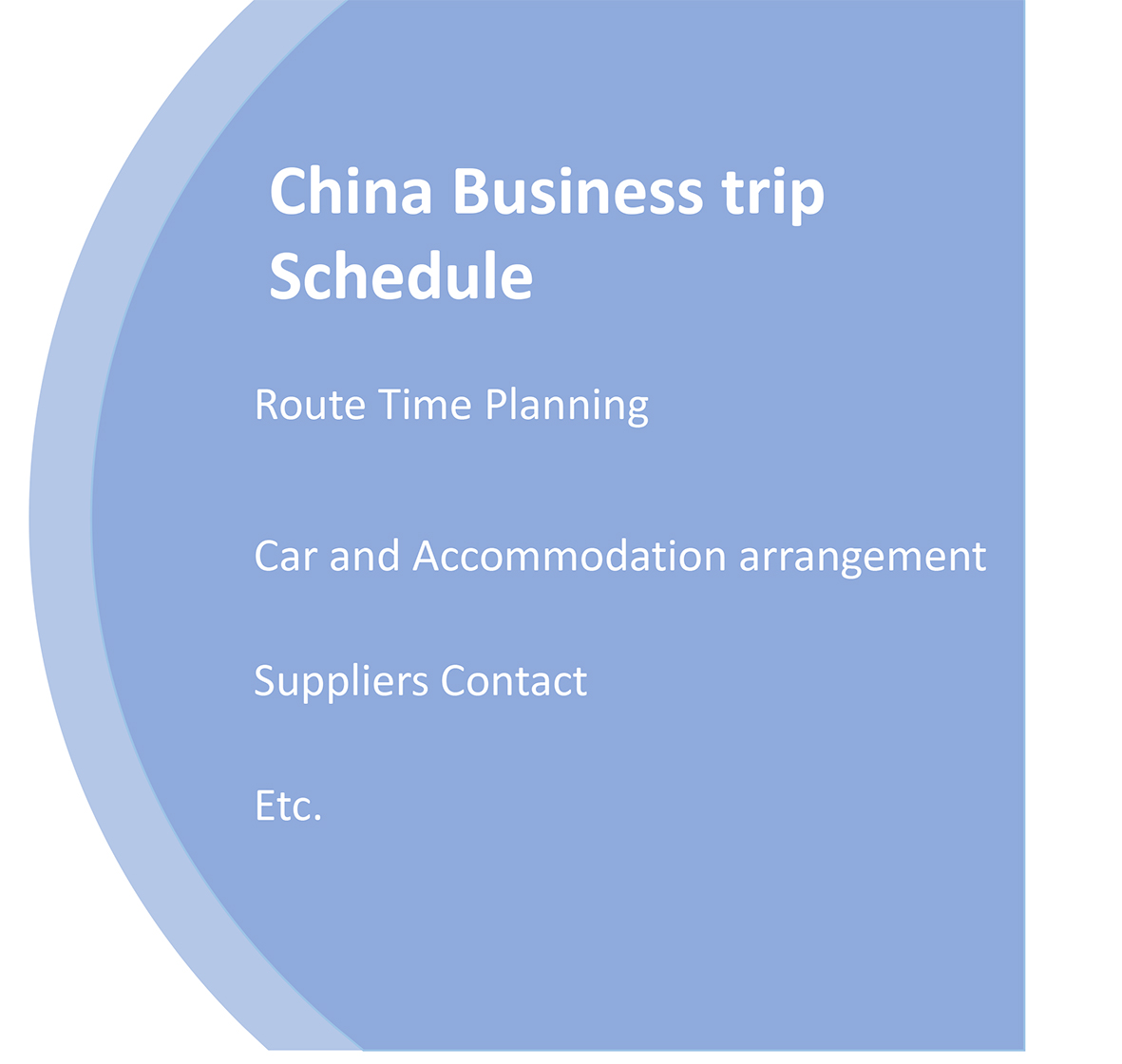 China Business Trip Schedule